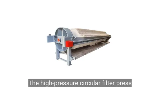 Circular High-Pressure Ceramic Industry Filter Mud Machine